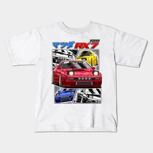 JDM Legend Mazda RX7 Kids T-Shirt